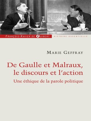 cover image of Charles de Gaulle et André Malraux, le discours et l'action